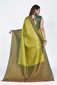 Beautiful  Polyester  Jacquard Saree with Blouse Piece For Women-thumb1