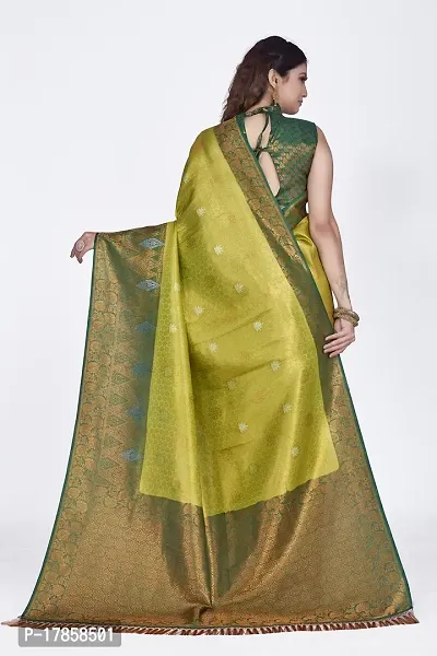 Beautiful  Polyester  Jacquard Saree with Blouse Piece For Women-thumb2