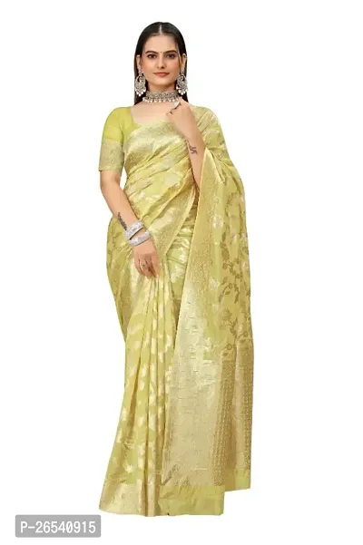 Classic Art Silk Jaquard Saree With Blouse Piece-thumb0