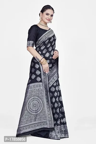 Beautiful  Art Silk  Jacquard Saree with Blouse Piece For Women-thumb5