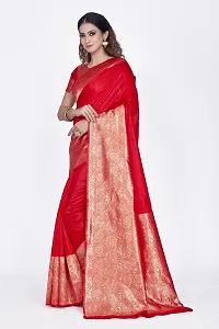 Beautiful  Art Silk  Jacquard Saree with Blouse Piece For Women-thumb3