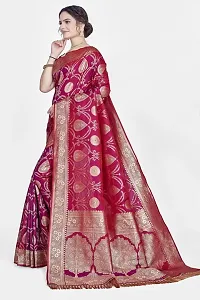 Beautiful  Art Silk  Jacquard Saree with Blouse Piece For Women-thumb3