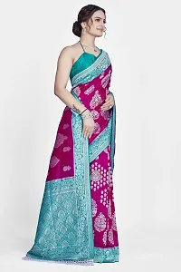 Beautiful  Art Silk  Jacquard Saree with Blouse Piece For Women-thumb3