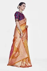 Beautiful  Art Silk  Jacquard Saree with Blouse Piece For Women-thumb4