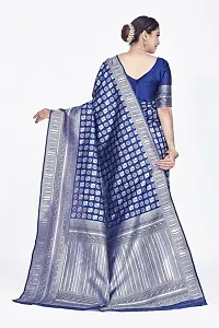 Beautiful  Art Silk  Jacquard Saree with Blouse Piece For Women-thumb1