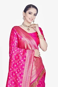 Beautiful  Art Silk  Jacquard Saree with Blouse Piece For Women-thumb2