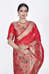 Beautiful  Art Silk  Jacquard Saree with Blouse Piece For Women-thumb2