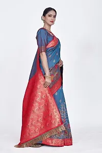 Beautiful  Art Silk  Jacquard Saree with Blouse Piece For Women-thumb4