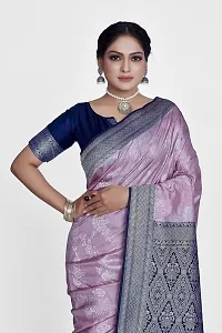 Beautiful  Art Silk  Jacquard Saree with Blouse Piece For Women-thumb2