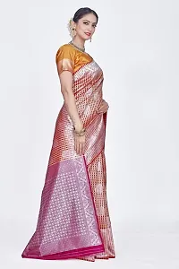 Beautiful  Art Silk  Jacquard Saree with Blouse Piece For Women-thumb4