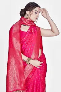 Beautiful  Art Silk  Jacquard Saree with Blouse Piece For Women-thumb2