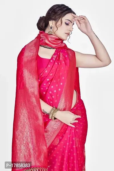 Beautiful  Art Silk  Jacquard Saree with Blouse Piece For Women-thumb3