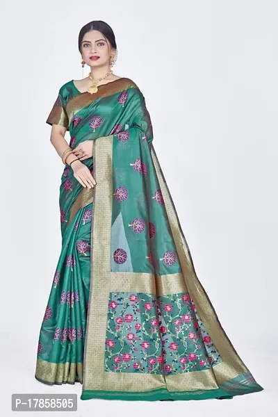 Beautiful  Art Silk  Jacquard Saree with Blouse Piece For Women