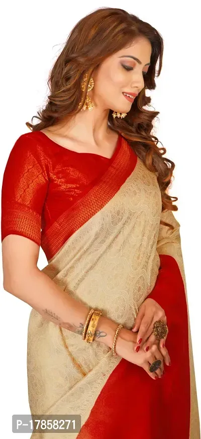 Beautiful  Art Silk  Jacquard Saree with Blouse Piece For Women-thumb3