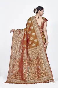 Beautiful  Art Silk  Jacquard Saree with Blouse Piece For Women-thumb1