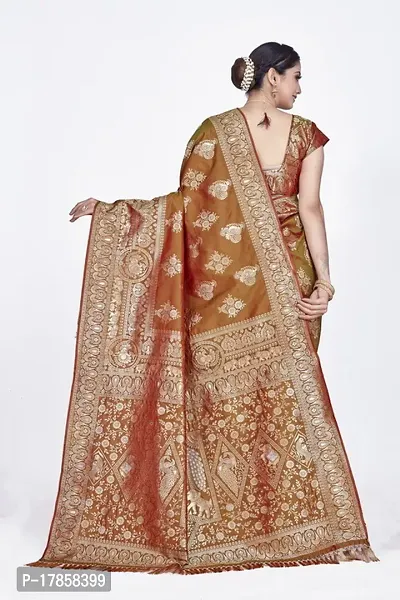 Beautiful  Art Silk  Jacquard Saree with Blouse Piece For Women-thumb2