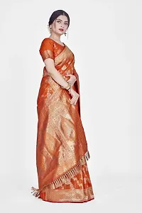 Beautiful  Art Silk  Jacquard Saree with Blouse Piece For Women-thumb3