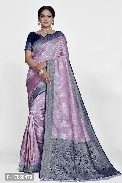 Beautiful  Art Silk  Jacquard Saree with Blouse Piece For Women