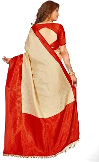 Beautiful  Art Silk  Jacquard Saree with Blouse Piece For Women-thumb1