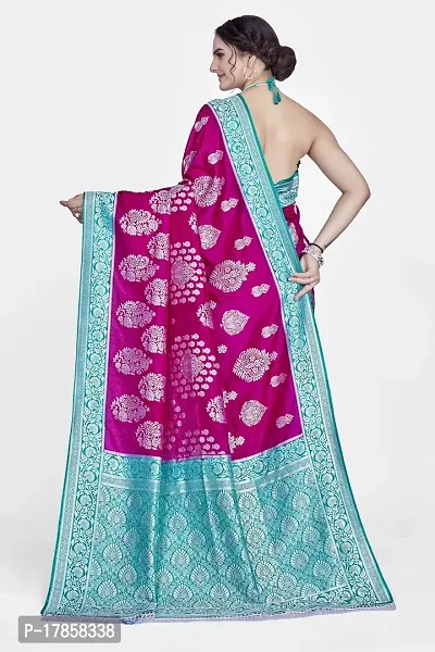 Beautiful  Art Silk  Jacquard Saree with Blouse Piece For Women-thumb2