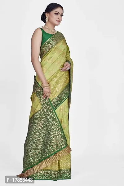 Beautiful  Art Silk  Jacquard Saree with Blouse Piece For Women-thumb4