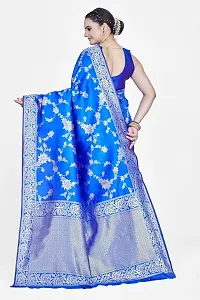 Beautiful  Art Silk  Jacquard Saree with Blouse Piece For Women-thumb1