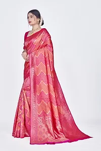 Beautiful  Polyester  Jacquard Saree with Blouse Piece For Women-thumb3