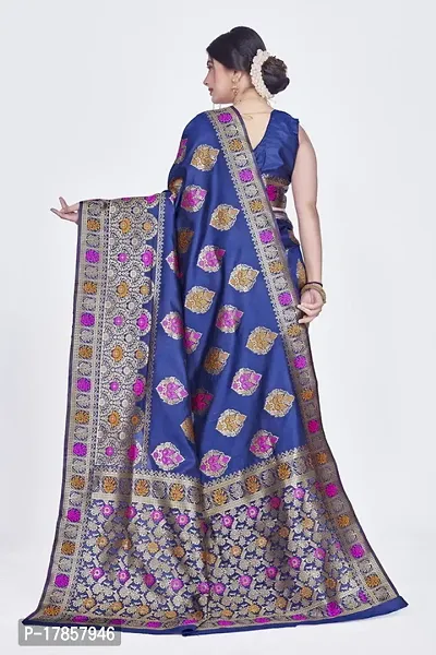 Beautiful  Art Silk  Jacquard Saree with Blouse Piece For Women-thumb4