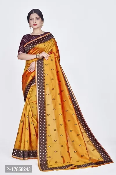 Beautiful  Art Silk  Jacquard Saree with Blouse Piece For Women