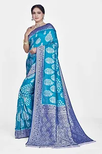 Beautiful  Art Silk  Jacquard Saree with Blouse Piece For Women-thumb4