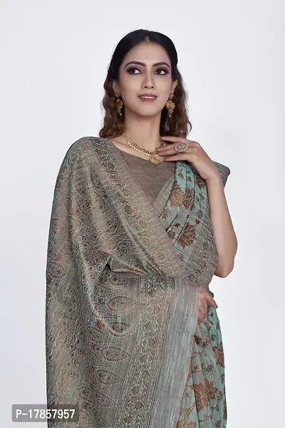 Beautiful  Polyester  Jacquard Saree with Blouse Piece For Women-thumb3