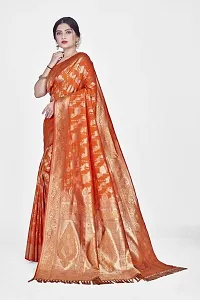 Beautiful  Art Silk  Jacquard Saree with Blouse Piece For Women-thumb4