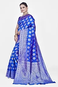 Beautiful  Art Silk  Jacquard Saree with Blouse Piece For Women-thumb3