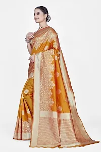 Beautiful  Art Silk  Jacquard Saree with Blouse Piece For Women-thumb3