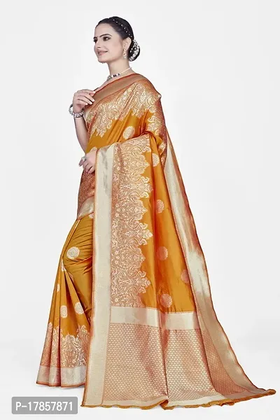 Beautiful  Art Silk  Jacquard Saree with Blouse Piece For Women-thumb4