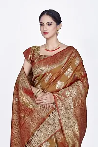 Beautiful  Art Silk  Jacquard Saree with Blouse Piece For Women-thumb2