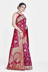 Beautiful  Art Silk  Jacquard Saree with Blouse Piece For Women-thumb4