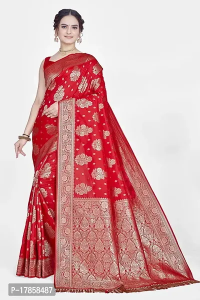 Beautiful  Art Silk  Jacquard Saree with Blouse Piece For Women