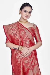 Beautiful  Art Silk  Jacquard Saree with Blouse Piece For Women-thumb2