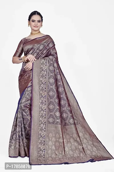 Beautiful  Art Silk  Jacquard Saree with Blouse Piece For Women