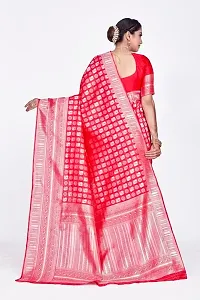 Stylish Stunning Parrot Design Banarasi Silk Zari Work Saree-thumb1