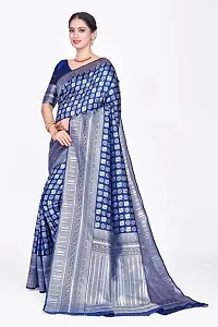 Stylish Stunning Parrot Design Banarasi Silk Zari Work Saree-thumb4