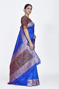 Beautiful  Art Silk  Jacquard Saree with Blouse Piece For Women-thumb4