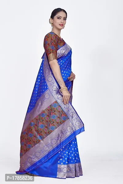 Beautiful  Art Silk  Jacquard Saree with Blouse Piece For Women-thumb5