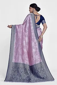 Beautiful  Art Silk  Jacquard Saree with Blouse Piece For Women-thumb1