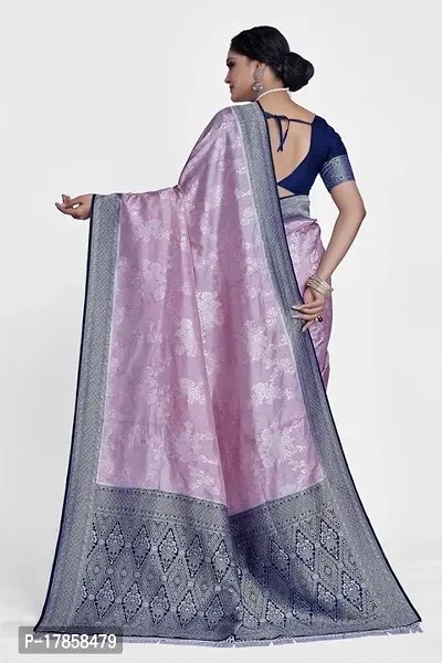 Beautiful  Art Silk  Jacquard Saree with Blouse Piece For Women-thumb2