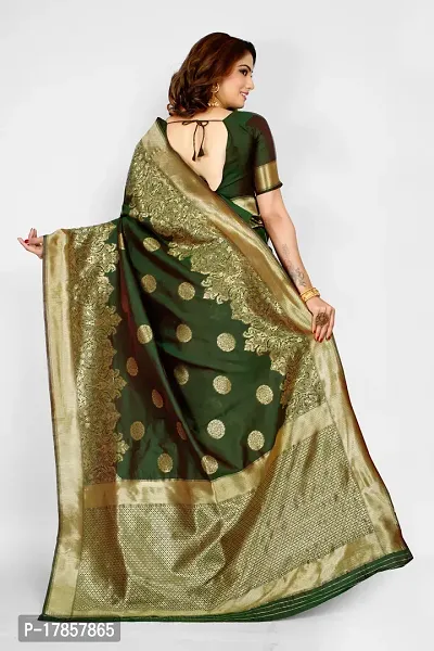 Beautiful  Art Silk  Jacquard Saree with Blouse Piece For Women-thumb2