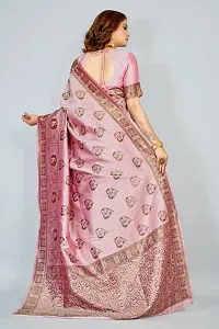 Beautiful  Art Silk  Jacquard Saree with Blouse Piece For Women-thumb1