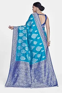 Beautiful  Art Silk  Jacquard Saree with Blouse Piece For Women-thumb1