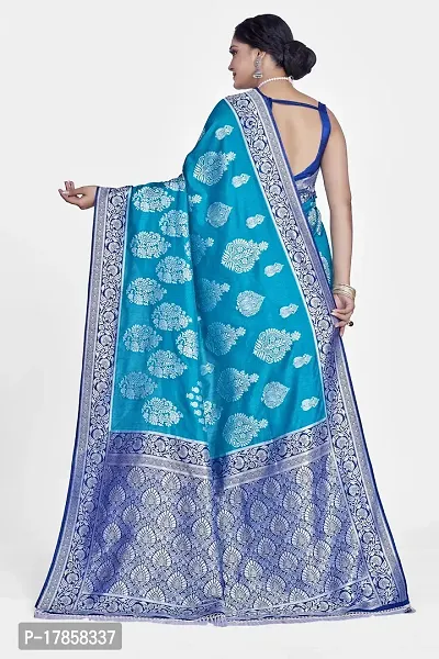 Beautiful  Art Silk  Jacquard Saree with Blouse Piece For Women-thumb2